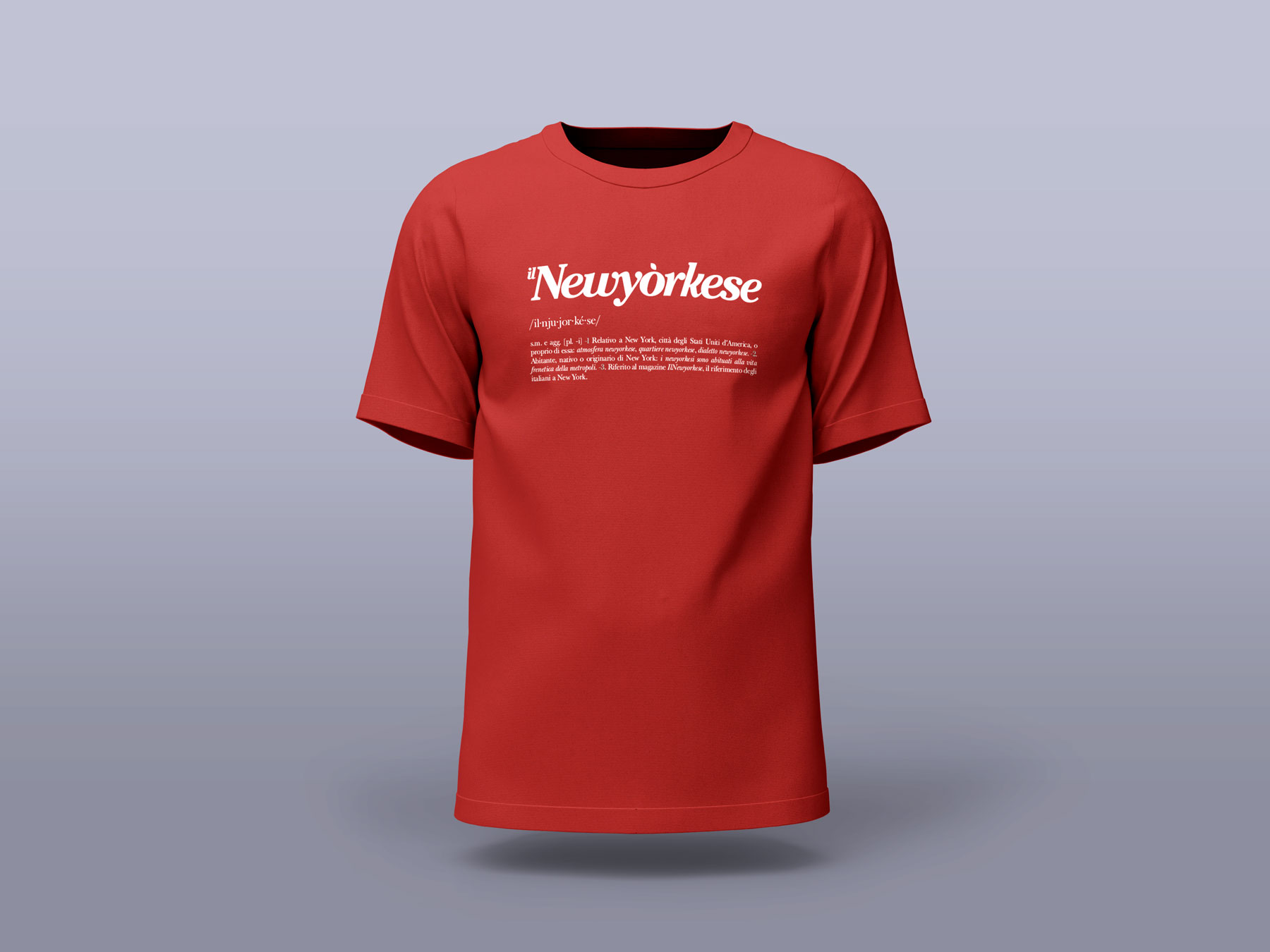 T-shirt – "ilNewyorkese" - Dictionary (Black / Red) - Image 3